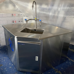 Guía de instalación y puesta en marcha de la mesa de trabajo de laboratorio de acero inoxidable 304 YR06013-6