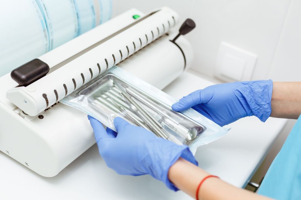 ¿Cómo se mantiene la máquina de sellado en el laboratorio?